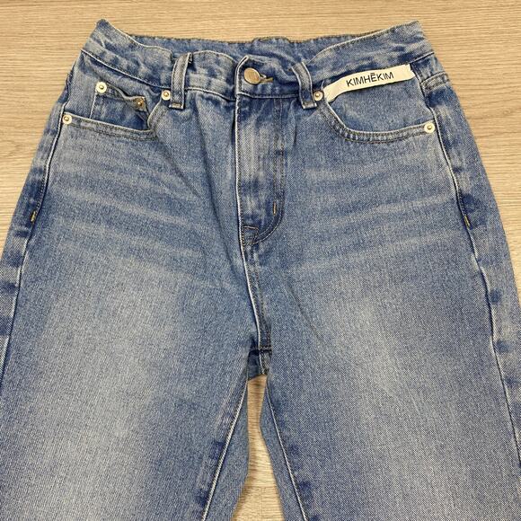 Kimhekim High Rise Flare Leg Jeans Women's 25 Y2K - Picture 2 of 10